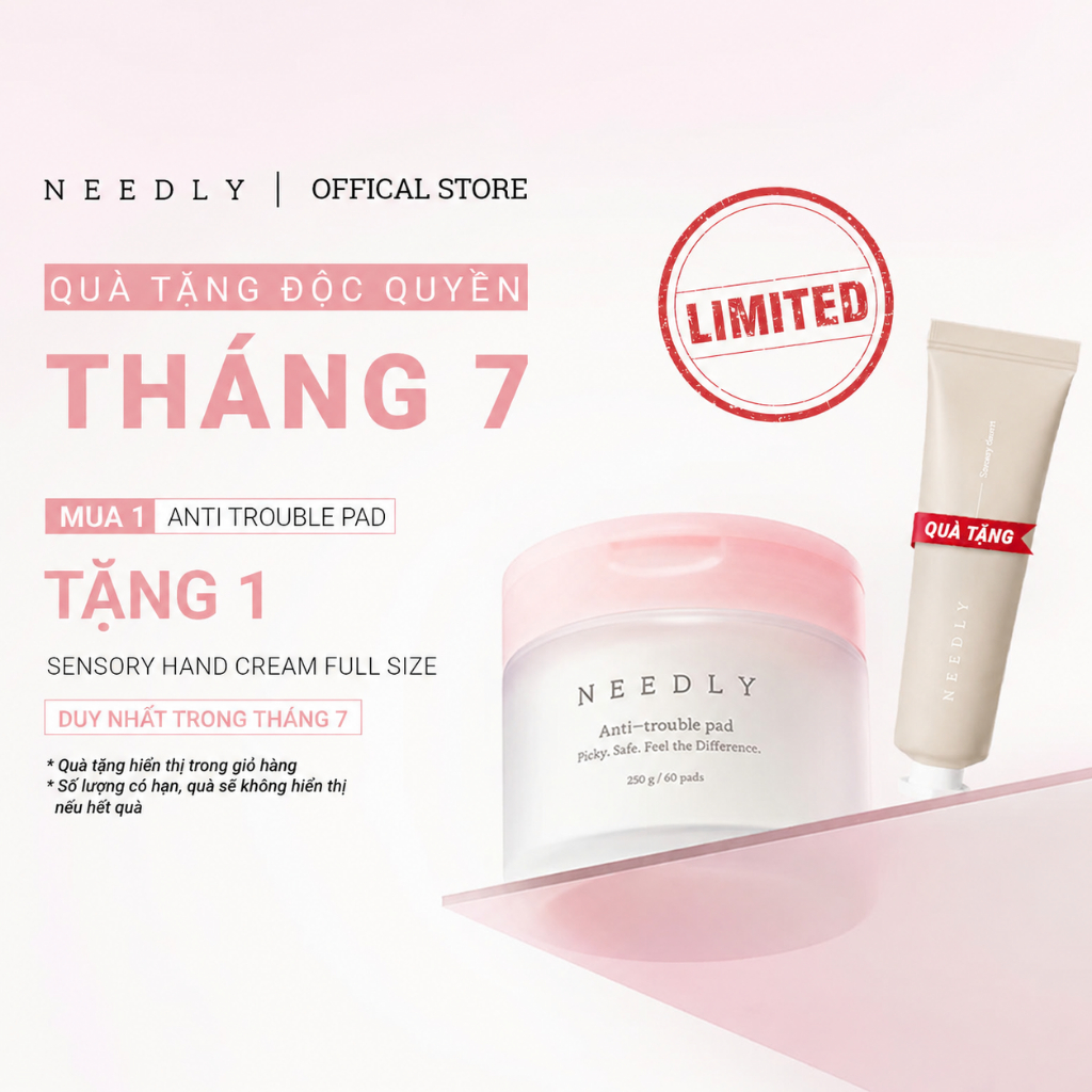 Toner Pad Needly Anti-Trouble Làm Sạch Bã Nhờn Căng Bóng 250G 60 Miếng