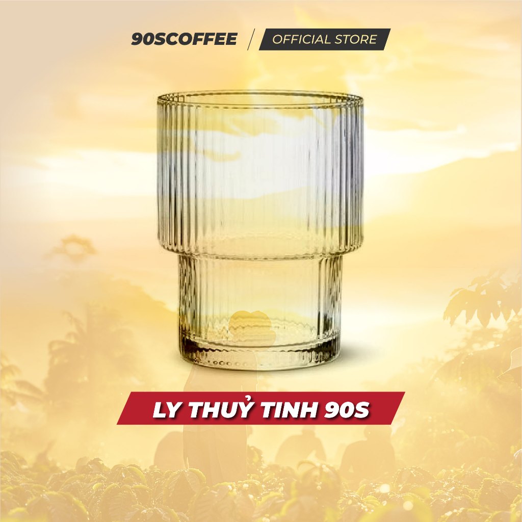 Ly Thuỷ Tinh - Ly Uống Cà Phê - Quà Tặng Giới Hạn | 90S COFFEE