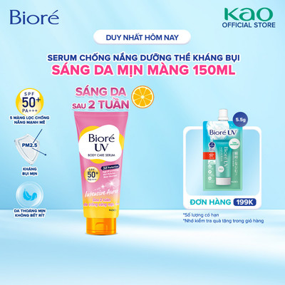 Serum Chống Nắng Dưỡng Thể Kháng Bụi - Trắng Sáng Mịn Màng Biore 150ml