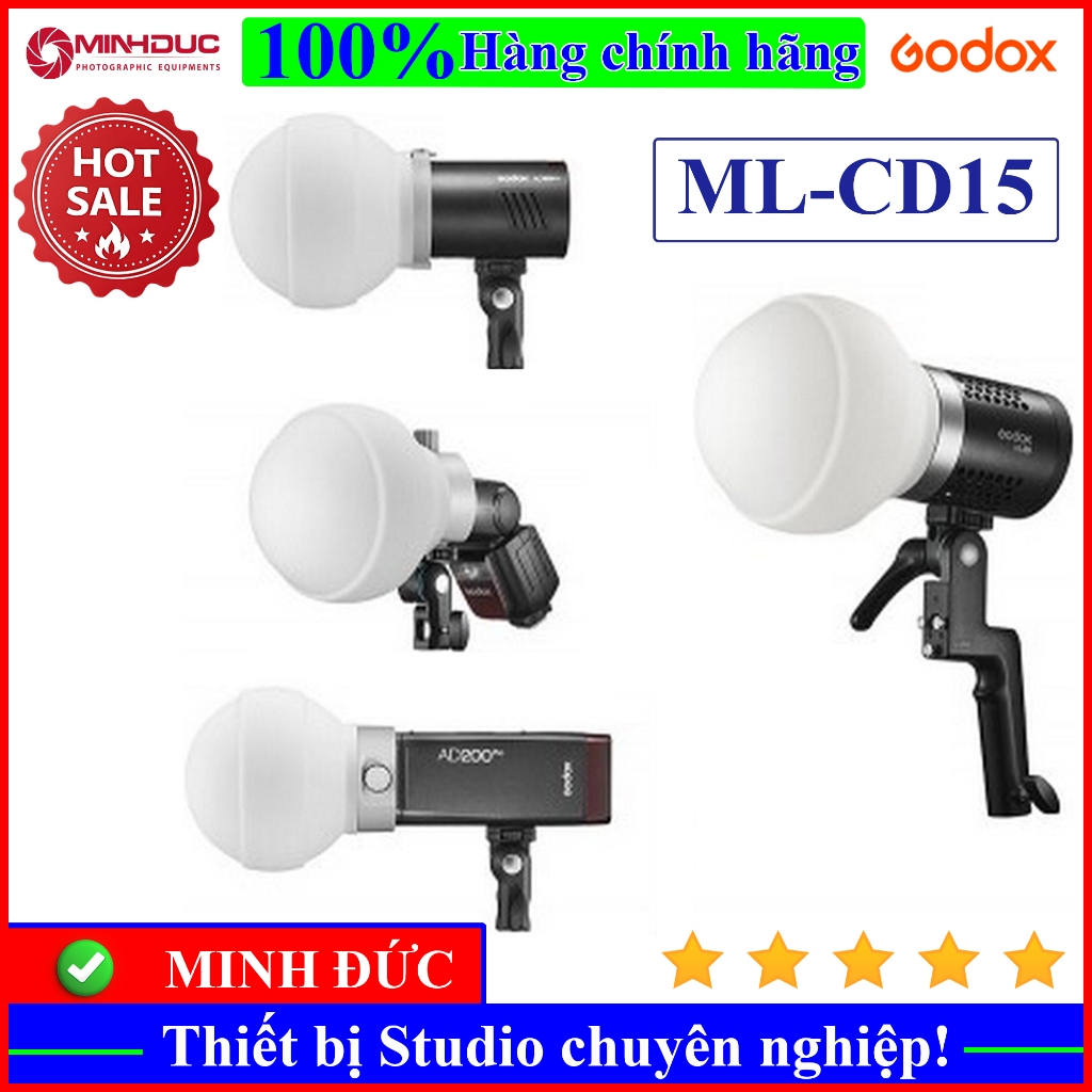 Tản sáng Godox ML-CD15 cho dòng đèn Speedlight - MINH ĐỨC CAMERA