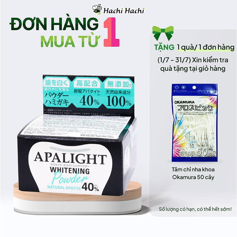 Bột trắng răng Apalight Nhật Bản Brain Cosmos 26g - Hachi Hachi Japan Shop