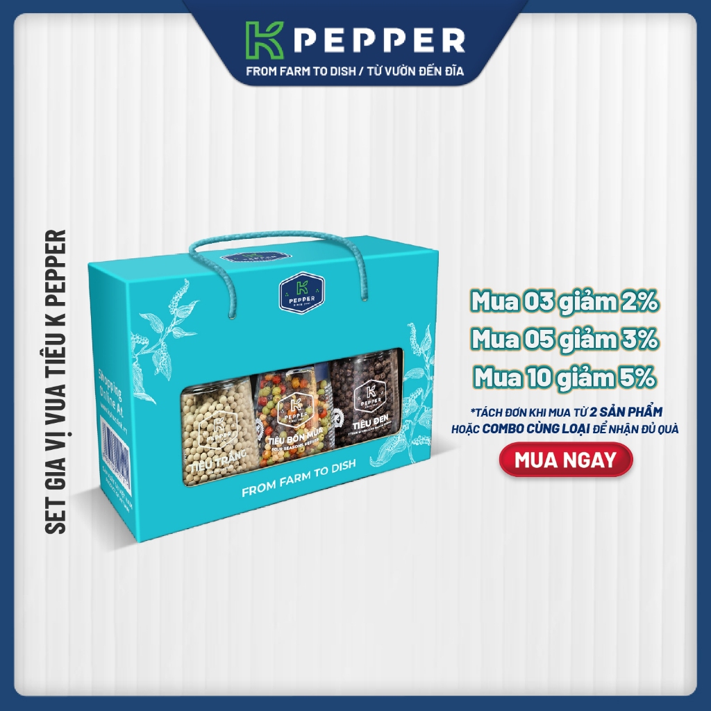 Set Vua Tiêu K Pepper - Thương hiệu K PEPPER