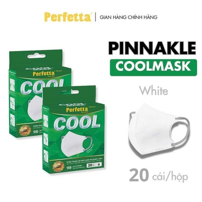 Combo 2 Hộp Khẩu Trang 5D Perfetta Cool Mask, Hạ Nhiệt, Mát Lạnh (20 Cái/Hộp)