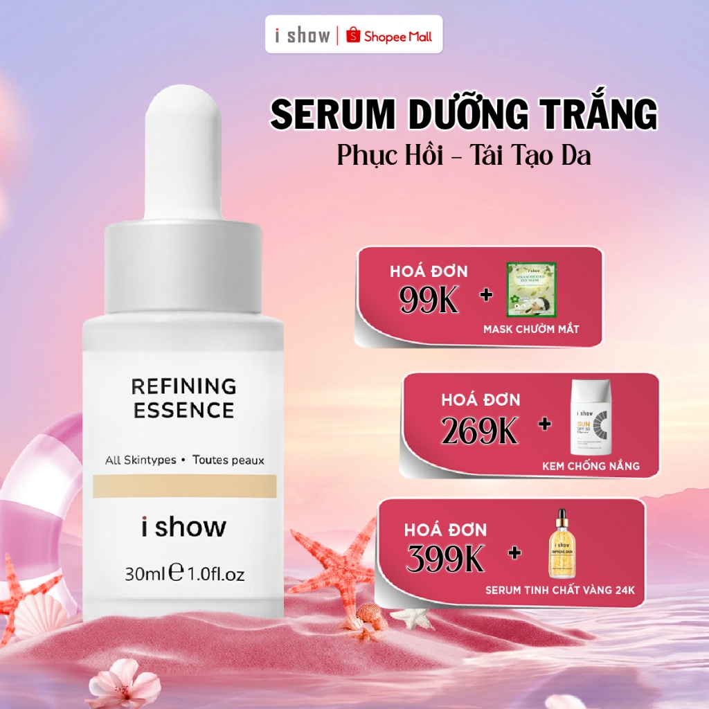 Serum dưỡng trắng da chuyên sâu, tái tạo và làm chậm quá trình lão hóa, ISHOW Refining Essence 30ml