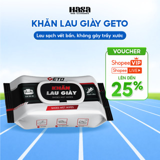 Khăn lau giày GETO lau sạch vết bẩn, không gây trầy xước, mùi hương dịu nhẹ an toàn 30 miếng