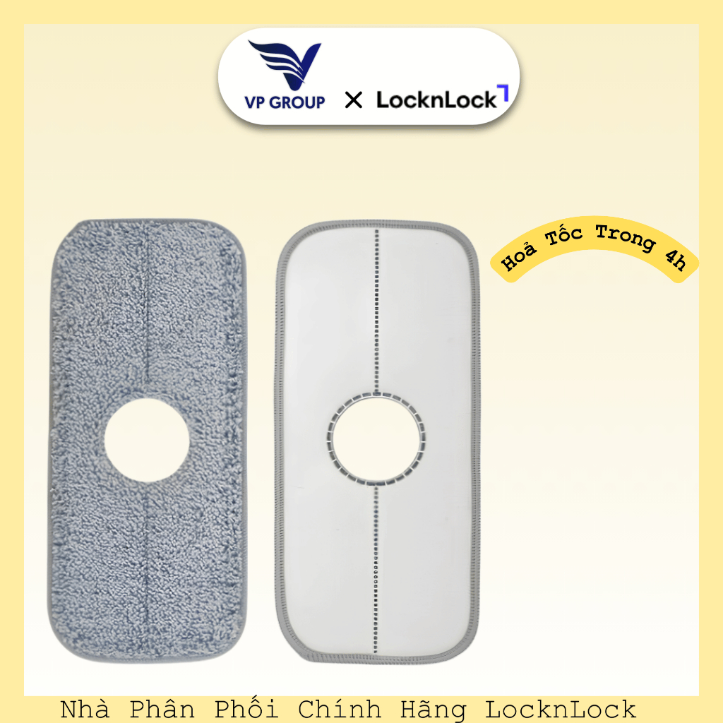 Bộ miếng lau nhà thay thế cây lau nhà ETM973 Chính hãng LocknLock Sweepy - ETM973RF (VPG)