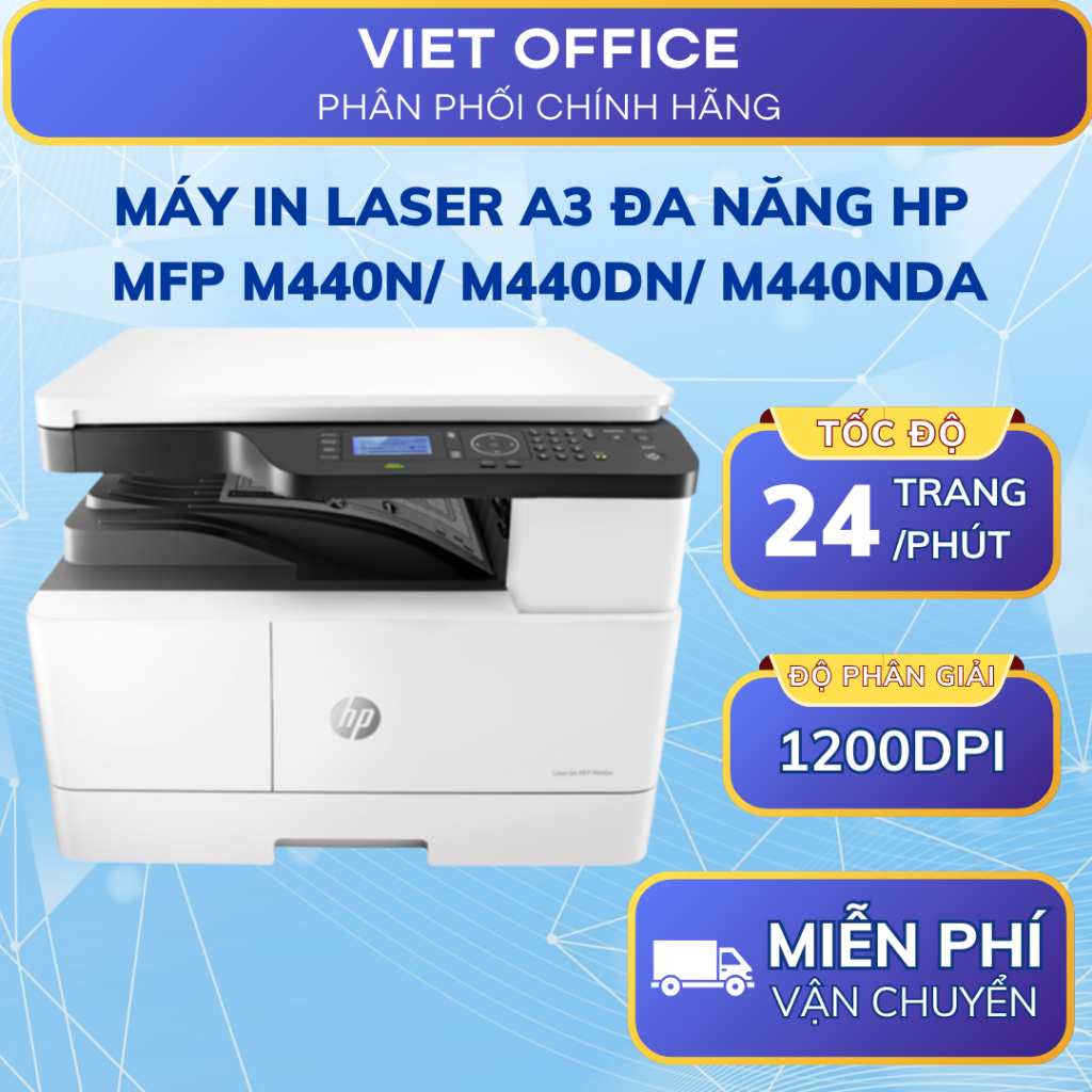 Máy in Laser A3 đa năng HP MFP M440N/ M440DN/ M440NDA - In Scan Copy LAN Chính Hãng