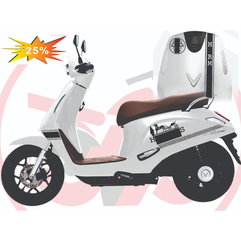 Tem dán xe EVO 200 - EVO LITE NEO - EVO GRAND- EVO MAX - EVO  LITE ,Mẫu tem thiết kế đẹp có nhiều mà