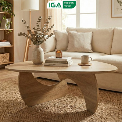 Bàn trà sofa nghệ thuật IGA decor phòng khách, không gian sống hiện đại - GP423
