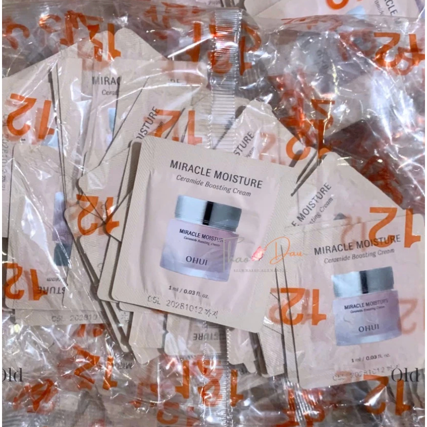 [XẢ KHO] Combo 60 Gói Kem Dưỡng Ẩm Ohui Miracle Moisture Cream Sample 1ml_LINH KOREA