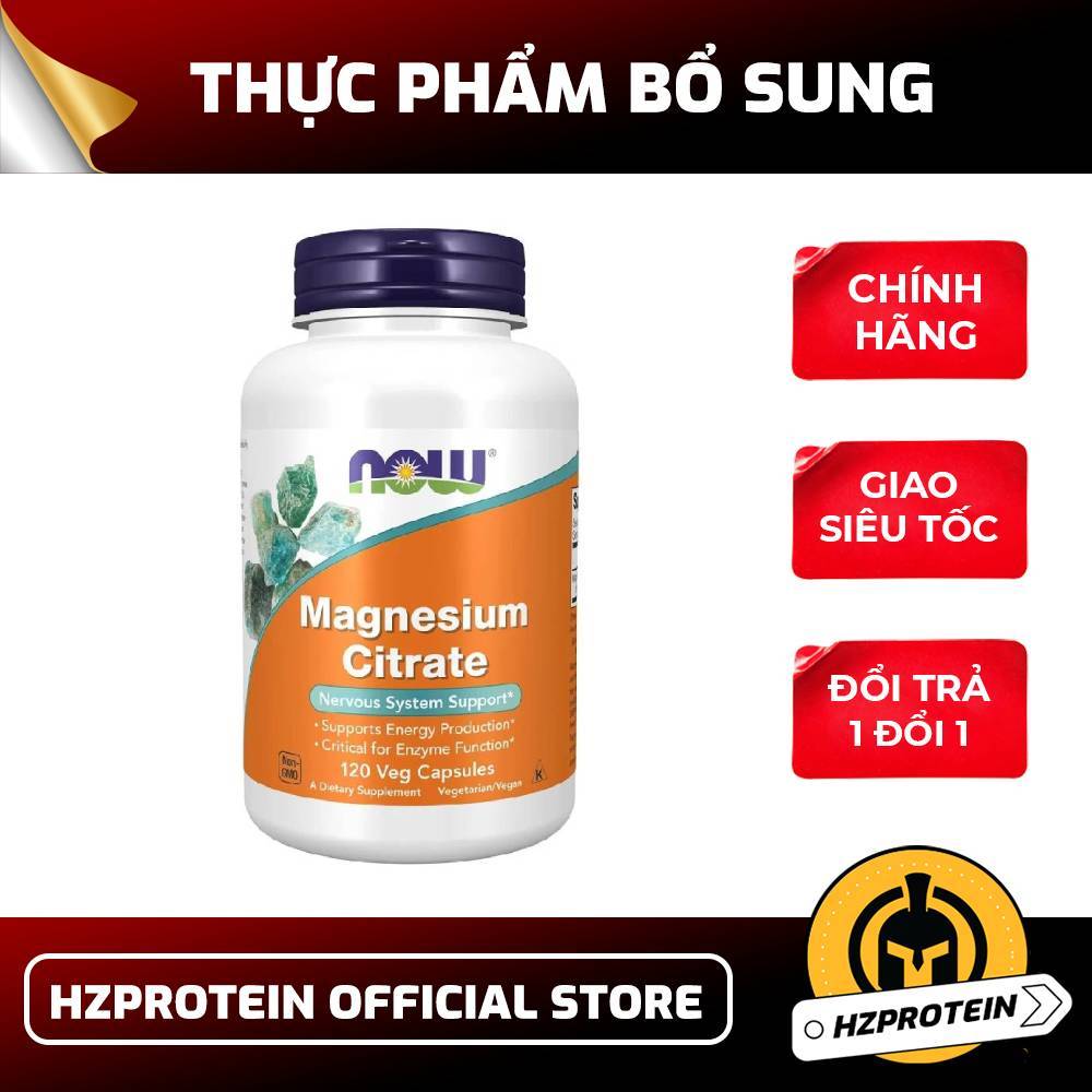 Now Magnesium Citrate | Viên Uống Magie Chính Hãng