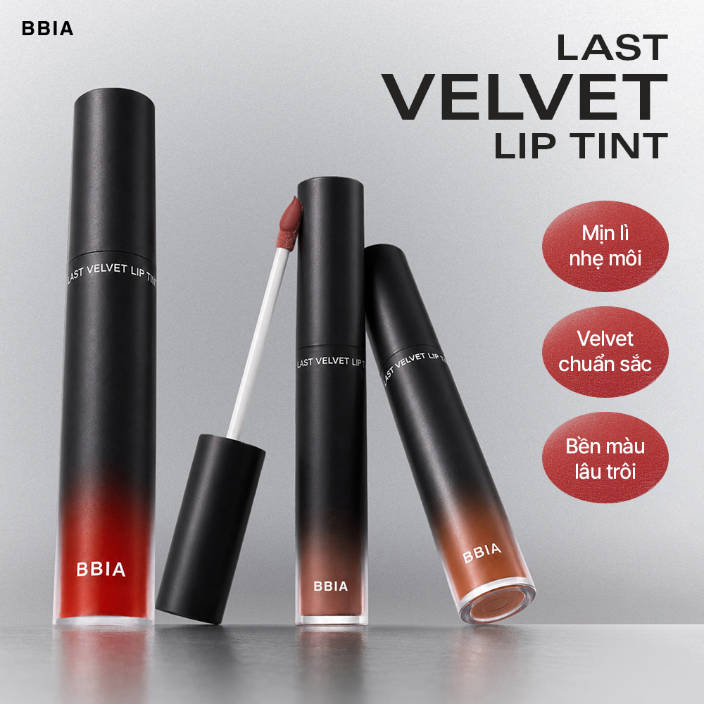 [RENEW] Son kem lì bền màu, mịn như nhung BBIA Last Velvet Lip Tint 5g