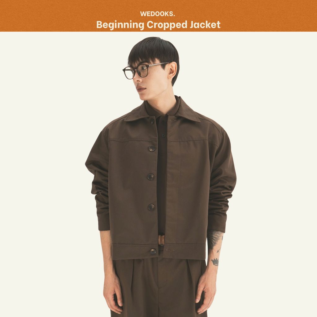 ÁO KHOÁC KAKI NAM FORM CROPPEDD - 𝐁𝐄𝐆𝐈𝐍𝐍𝐈𝐍𝐆 𝐂𝐑𝐎𝐏𝐏𝐄𝐃 𝐊𝐀𝐊𝐈 𝐉𝐀𝐂𝐊𝐄𝐓