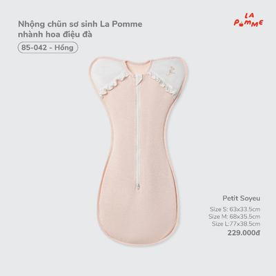 Nhộng chũn sơ sinh La Pomme nhành hoa điệu đà - Sợi Petit Soyeu thoáng mát  - Bé gái - Size S/M/L