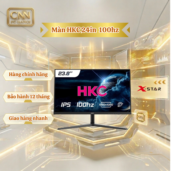 MÀN HÌNH VĂN PHÒNG HKC Viền Mỏng MB24V9-U 23.8 INCH IPS 100HZ - Bảo Hành 36 Tháng