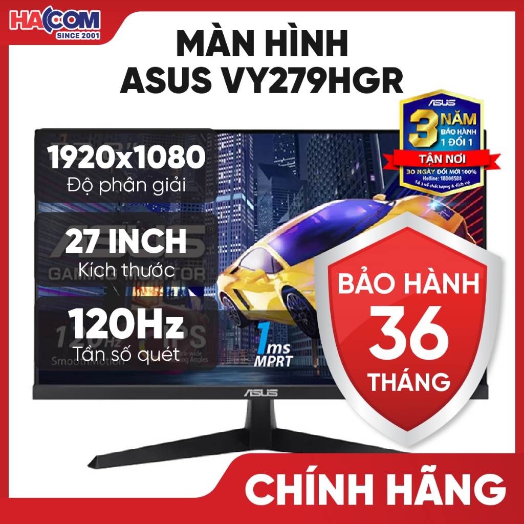 Màn Hình ASUS VY279HGR (27 inch/FHD/IPS/120Hz/1ms) HACOM PC