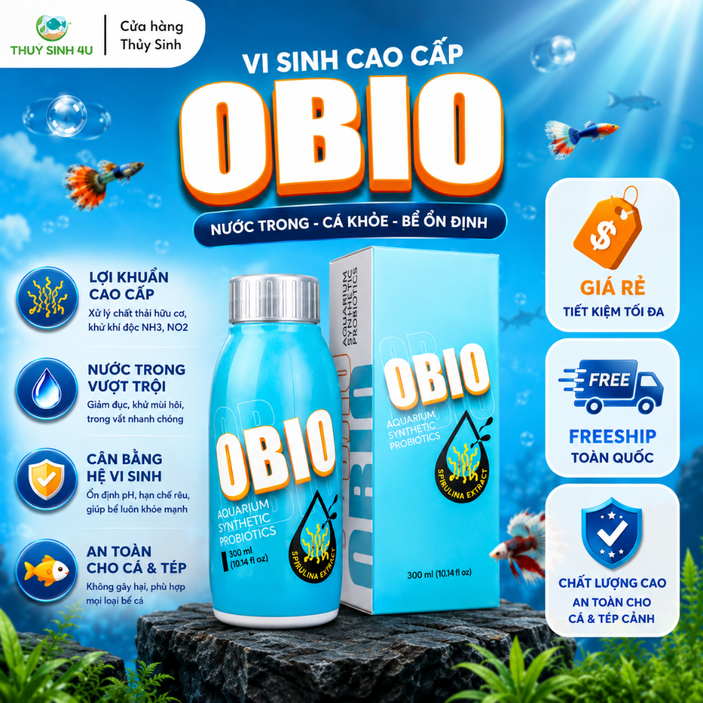 Vi sinh Obio Koika - sản phẩm vi sinh cao cấp cho bể cá