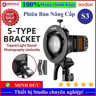 Gá đèn Flash Godox S3 For Speedlite - Sử dụng cho đèn Flash V1, V860, AD200... - MINH ĐỨC CAMERA