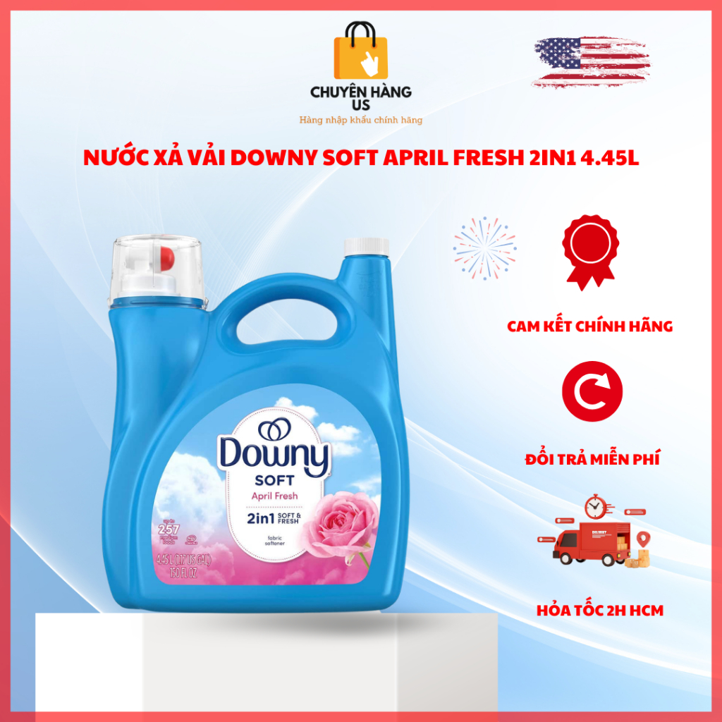 Nước Xả Vải Downy Ultra Concentrated April Fresh 4.45L