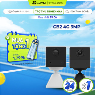 Camera EZVIZ CB2 Sử Dụng Sim 4G, Không Dây Pin Sạc 2000 mAh, Đầu Sạc Type-C