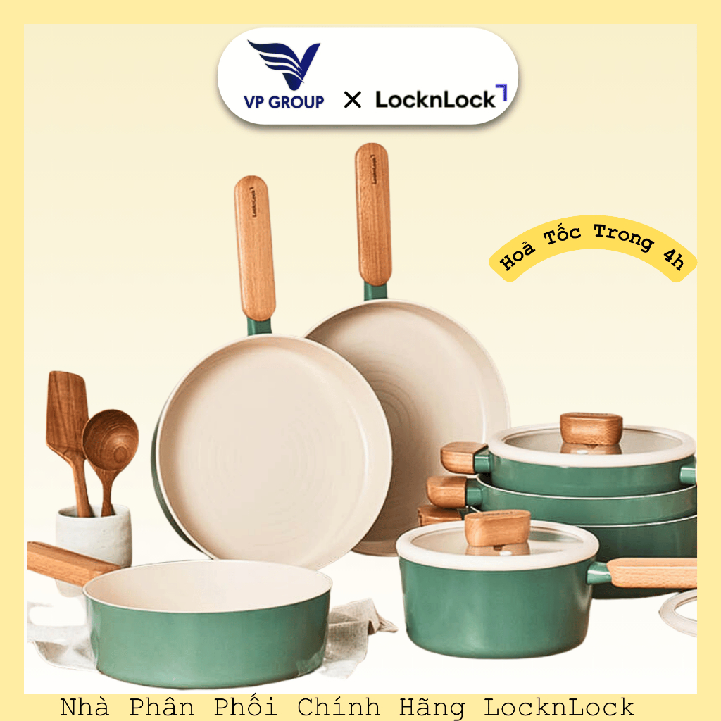 [CHÍNH HÃNG] Nồi chống dính LocknLock Suit Sage IH phủ sứ ceramic - CAS1874IH, CAC2074IH, CAC2274IH,