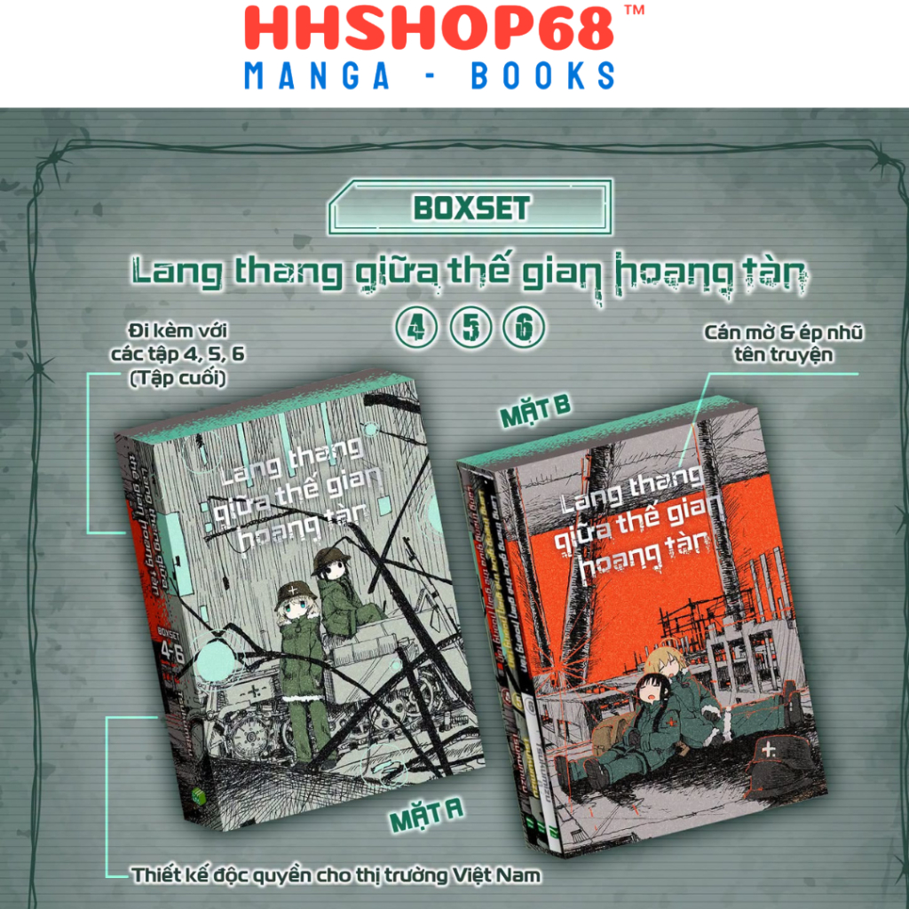 Truyện tranh - Lang thang giữa thế giới hoang tàn (Boxset 3 tập) - IPM Việt Nam