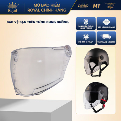 Kính thay thế cho mũ bảo hiểm 1/2 đầu Royal M555 M778K