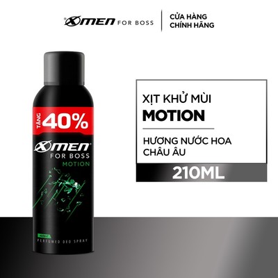 [Hàng tặng không bán][GIFT HO] Xịt khử mùi Xmen for Boss Motion 210mlx1