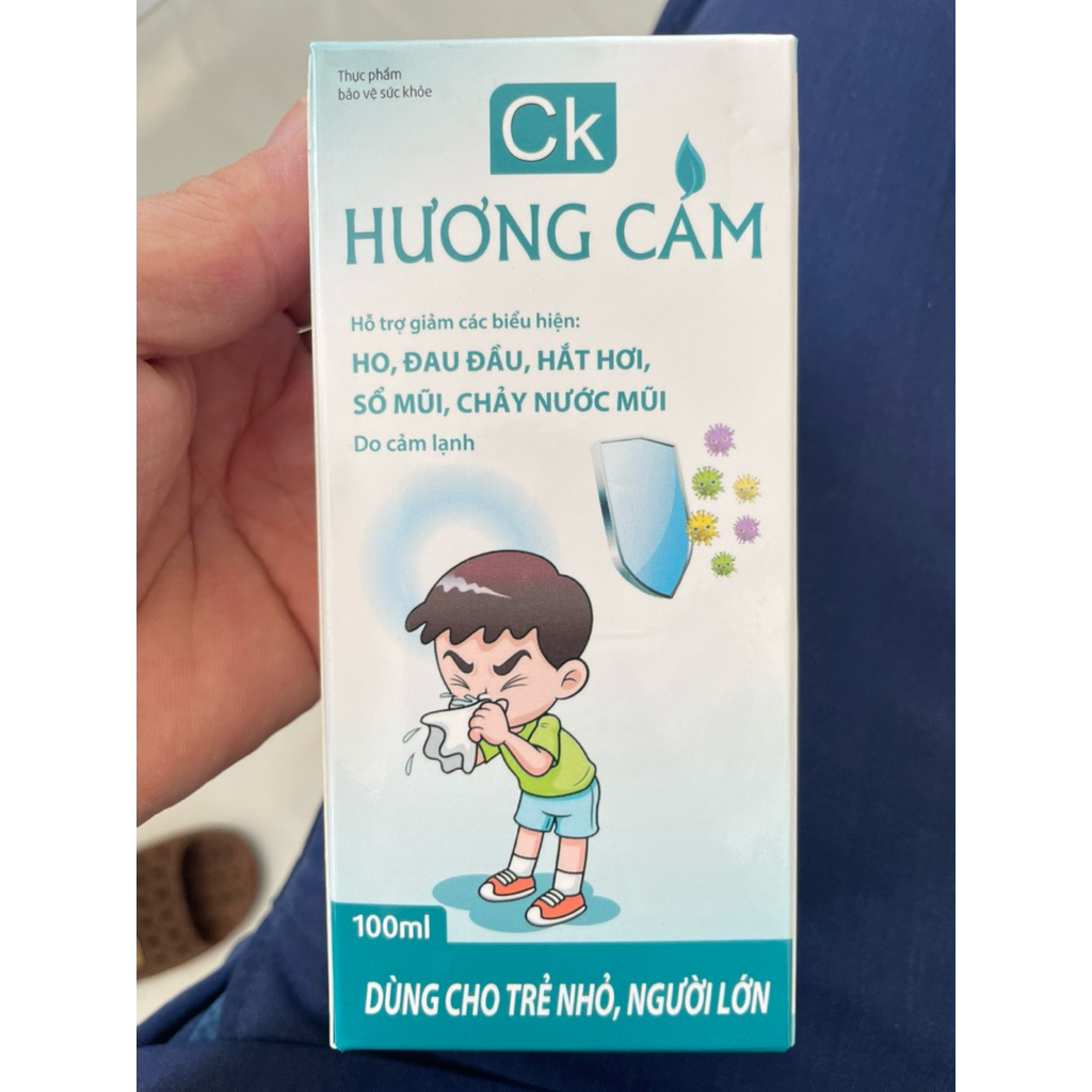SIRO CK HƯƠNG CAM dùng cho ho, đau đầu, hắt hơi, sổ mũi, chảy nước mũi (lọ/100ml)