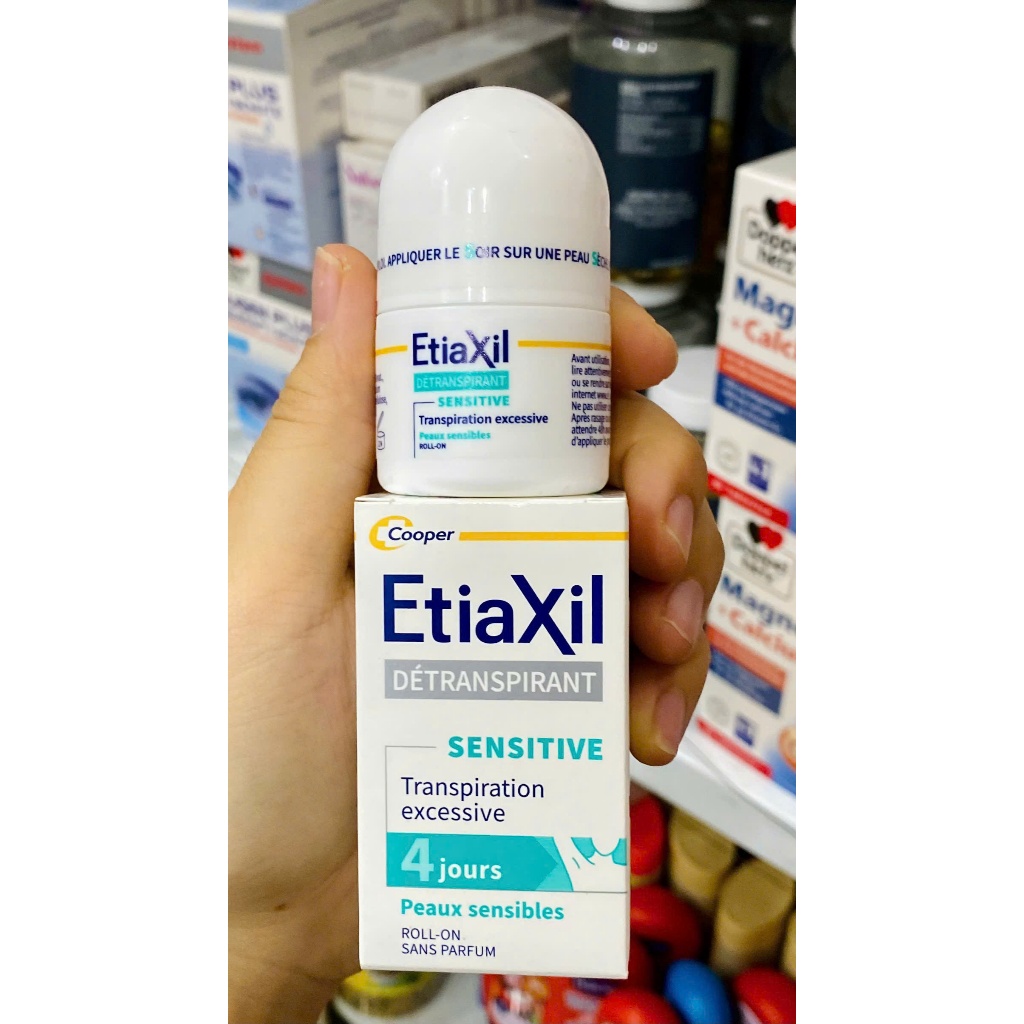 Lăn nách khử mùi Etiaxil ngăn đổ mồ hôi không bết dính, ố vàng dành cho nam nữ 15ml
