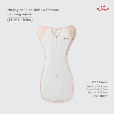 Nhộng chũn sơ sinh La Pomme gà bông vui vẻ - Sợi Petit Soyeu thoáng mát  - Bé gái- Size S/M/L
