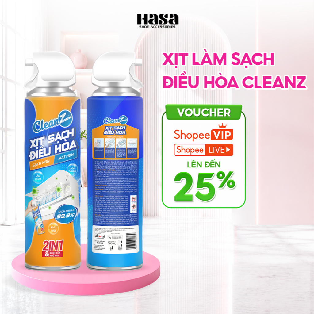 Xịt làm sạch điều hòa Cleanz