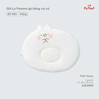 Gối La Pomme gà bông vui vẻ - Sợi Petit Soyeu thoáng mát  - Bé gái - Freesize