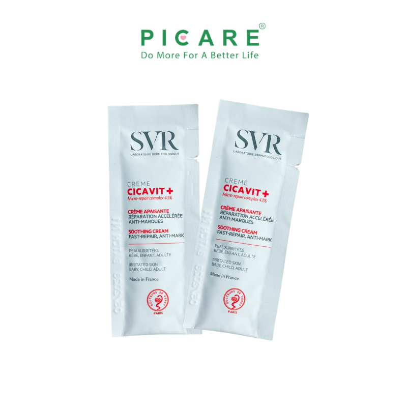[Gift] Sample mini size kem dưỡng SVR Cicavit+ Creme 2ml làm dịu da kích ứng, nứt nẻ, mẩn đỏ