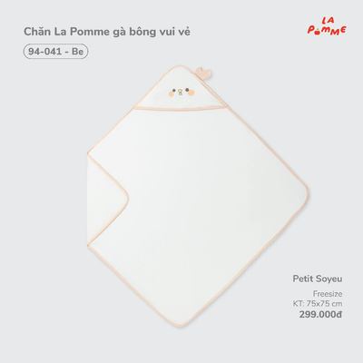 Chăn La Pomme gà bông vui vẻ - Sợi Petit Soyeu thoáng mát  - Bé gái - Freesize