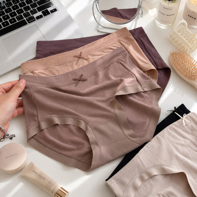 Combo 5 Quần Lót Nữ Cotton Cạp Vừa Đáy Thông Hơi Gom Bụng Freesize (50-63kg) QL1012 Nội Y Bechipi