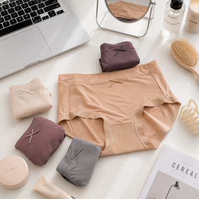 Quần Lót Nữ Cotton Cạp Vừa Đáy Thông Hơi Gom Bụng Freesize (50-65kg) QL1012 Nội Y Bechipi