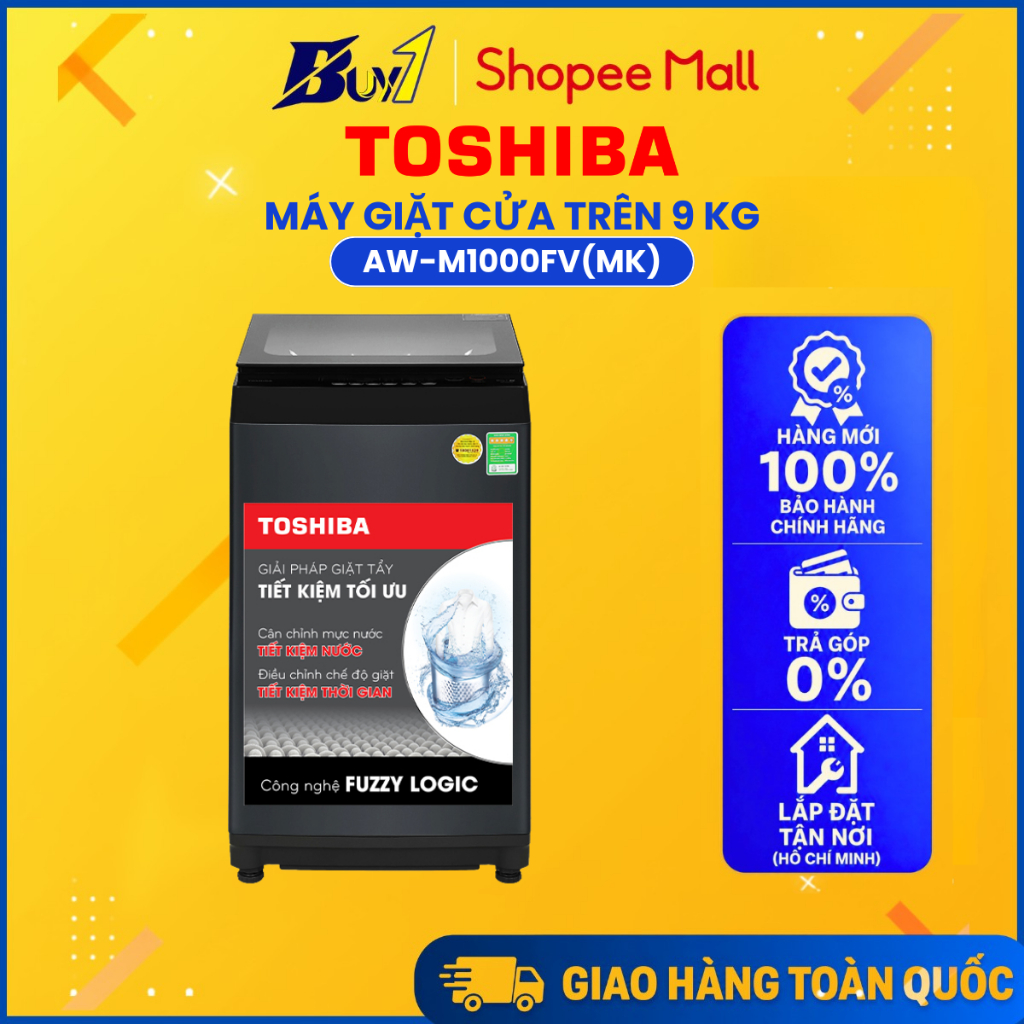 AW-M1000FV(MK) - Máy giặt Toshiba 9 kg AW-M1000FV(MK) - Hàng chính hãng