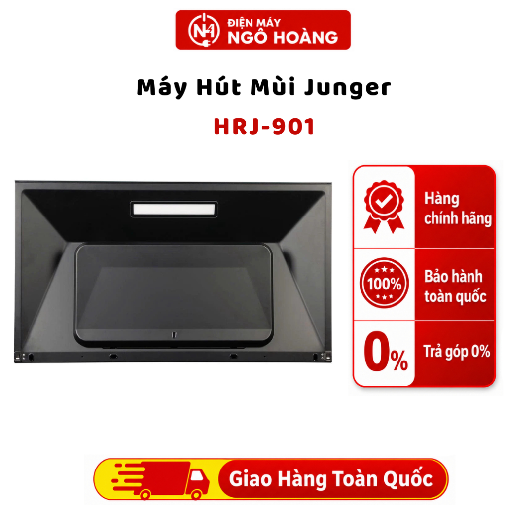 HRJ-901 - Máy Hút Mùi Junger HRJ-901, máy khử mùi bếp, hút khói khử mùi - Chính Hãng Điện Máy Ngô Ho