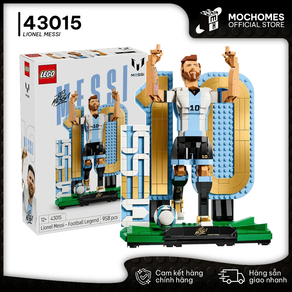 Đồ chơi lắp ráp 2 trong 1 huyền thoại Lionel Messi LEGO 43015