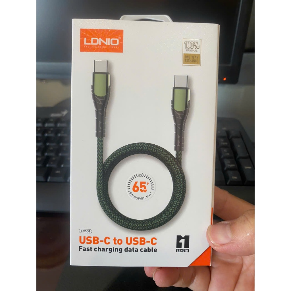 Cáp sạc LDNIO 65W USB-C to USB - C Hỗ trợ sạc nhanh