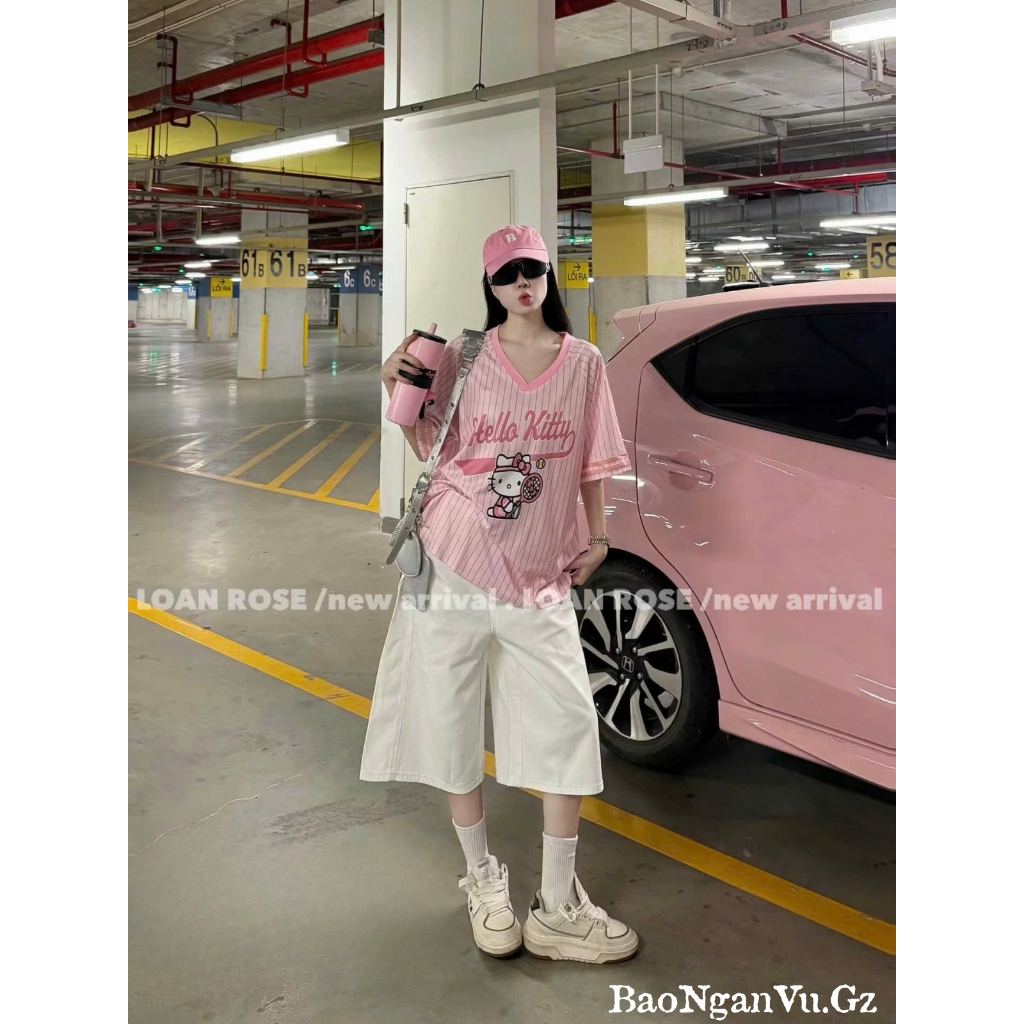 𝓑𝓪𝓸𝓝𝓰𝓪𝓷𝓥𝓾.𝓑𝓸𝓾𝓽𝓲𝓺𝓾𝓮  🤎 Áo Hello kitty hồng Bxmomo