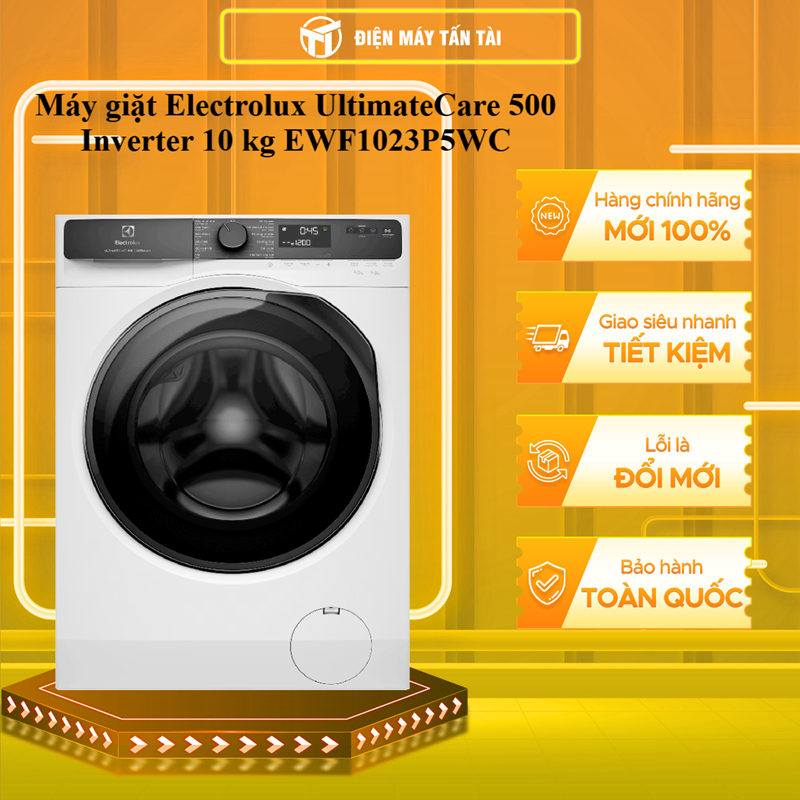 (HCM) - EWF1023P5WC - Máy giặt Electrolux UltimateCare 500 Inverter 10 kg EWF1023P5WC