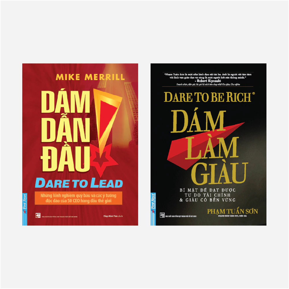 Sách Combo 2 cuốn Dám Dẫn Đầu Dare to Lead + Dám Làm Giàu Dare to be Rich