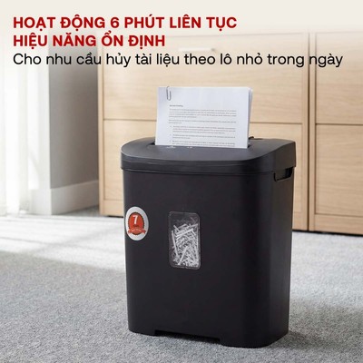 Máy hủy tài liệu Silicon PS-1012C - Máy hủy giấy vụn văn phòng chính hãng