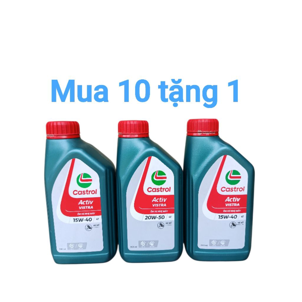 Dầu nhớt Castrol Vistra 0,8lit và 1lit........