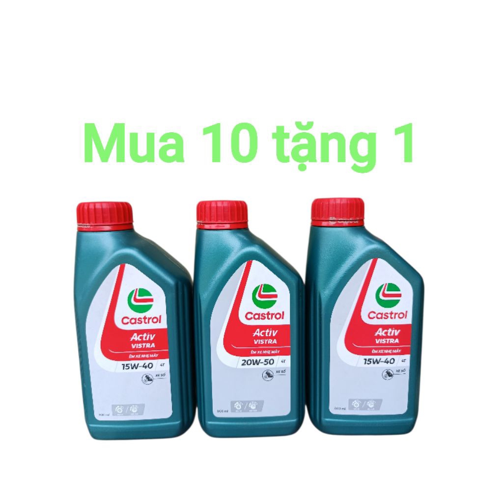 Dầu nhớt Castrol Vistra số ga 0,8lit và 1lit......