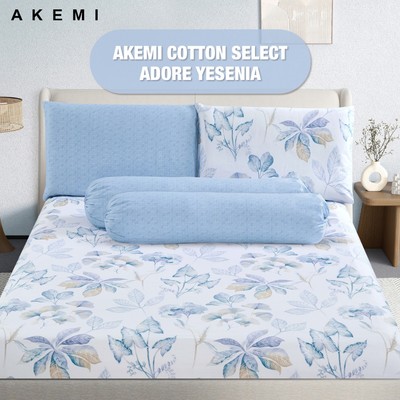 Bộ Ga Gối AKEMI 5 Món 850TC Cotton Select Adore– Siêu Thoáng & Êm