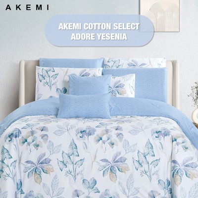 Bộ Vỏ Chăn Ga Gối 6 món Cotton Sateen AKEMI Adore 850TC Mềm Mịn Cao Cấp (Queen/King) - Kèm Ga Bọc Nệm