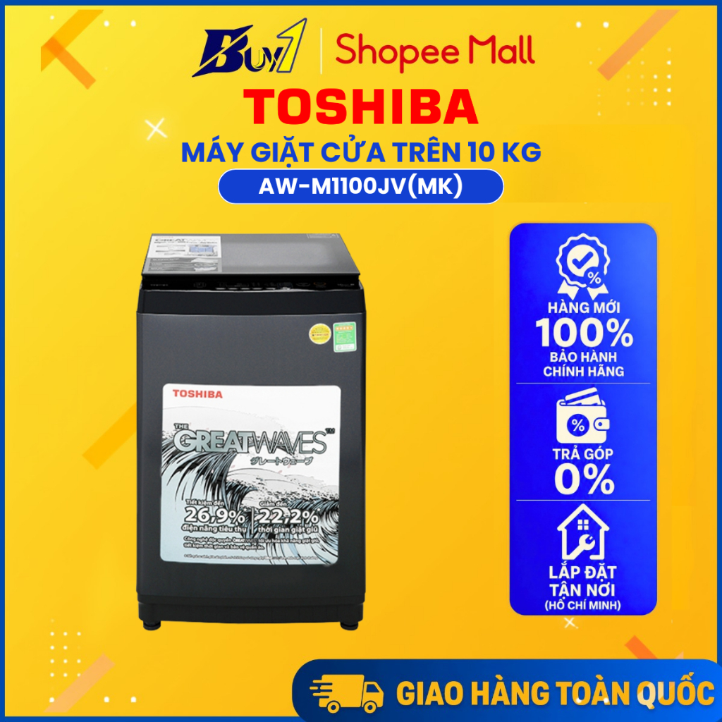 AW-M1100JV(MK) - Máy giặt Toshiba 10 kg AW-M1100JV(MK) - Hàng chính hãng